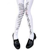 treble clef print tights boogzel clothing