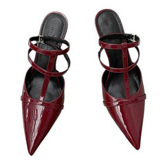 t strap pointed heels boogzel clothing