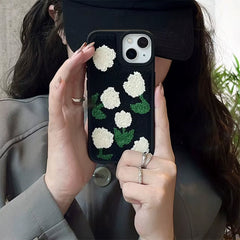 tulip embroidery iphone case boogzel clothing