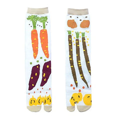 vegetable print split toe tabi socks boogzel clothing