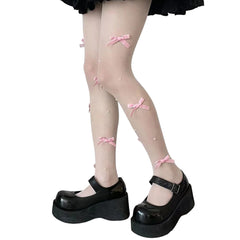 velvet bow tights boogzel clothing