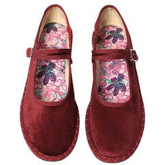 velvet mary jane flats boogzel clothing