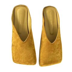 velvet slip on mule shoes boogzel clothing