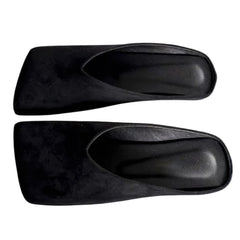 velvet slip on mule shoes boogzel clothing