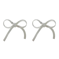 aesthetic chain bow earrings boogzel clothing