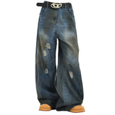 vintage distressed baggy jeans boogzel clothing
