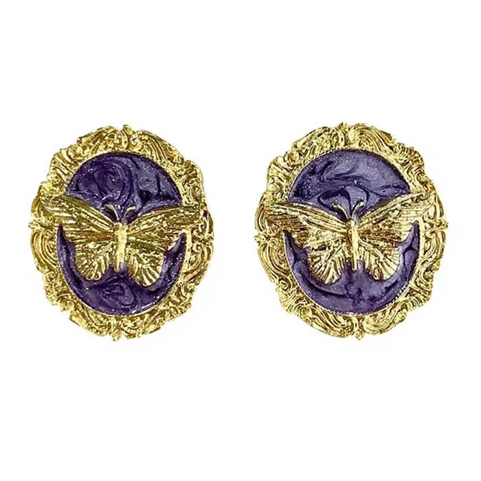 vintage style butterfly earrings boogzel clothing