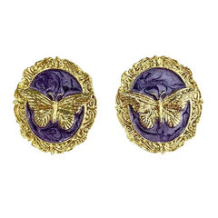 vintage style butterfly earrings boogzel clothing