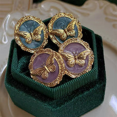 vintage style butterfly earrings boogzel clothing
