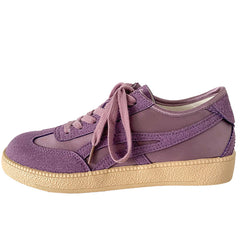 violet suede retro sneakers boogzel clothing