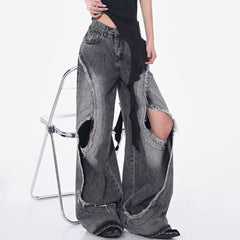 washed black ripped jeans boogzel clothing