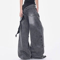 washed black ripped jeans boogzel clothing