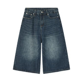 washed baggy denim shorts boogzel clothing