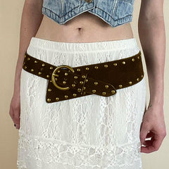 western studded belt boogzel clothing