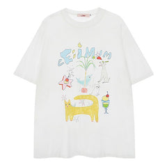 whimsical doodle graphic tee boogzel clothing