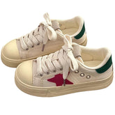 white and red star sneakers boogzel clothing