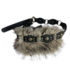 wild aura y2k fur belt boogzel clothing