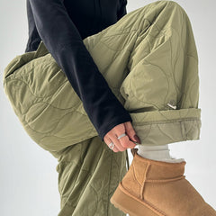 winter skater quilted pants boogzel clothing
