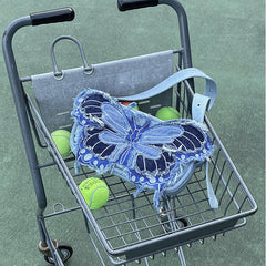 Y2K Aesthetic Butterfly Denim Handbag - Boogzel Clothing