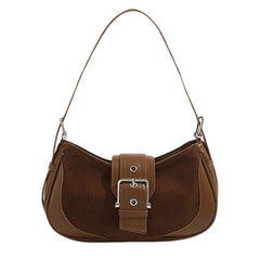 brown y2k aesthetic baguette bag boogzel clothing