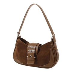 brown y2k aesthetic baguette bag boogzel clothing