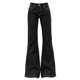 y2k black flared jeans boogzel clothing