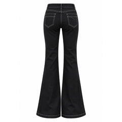 y2k black flared jeans boogzel clothing