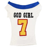 y2k good girl print bandeau top boogzel clothing