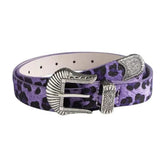 y2k leopard cowboy belt boogzel clothing
