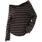 y2k off shoulder henley longsleeve boogzel clothing