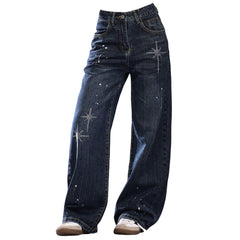 y2k rhinestone star jeans boogzel clothing