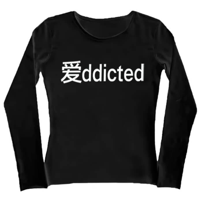 y2k addicted long sleeve top boogzel clothing