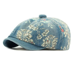 y2k aesthetic floral denim cap boogzel clothing