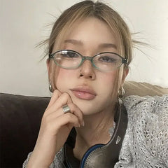 y2k aesthetic oval glasses boogzel clothing