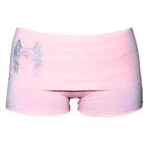 y2k angel wings shorts boogzel clothing