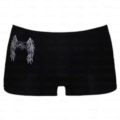 y2k angel wings shorts boogzel clothing