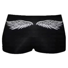 y2k angel wings shorts boogzel clothing