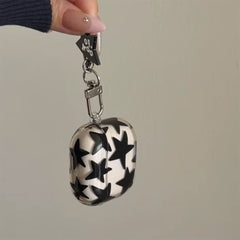 y2k black stars airpods case boogzel clothing