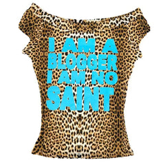 y2k blogger bandeau top in leopard boogzel clothing