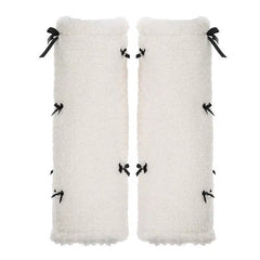 y2k bows leg warmers boogzel clothing