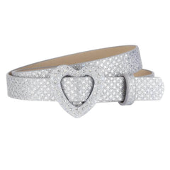 y2k diva heart buckle belt boogzel clothing