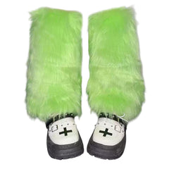 y2k fuzzy leg warmers boogzel clothing