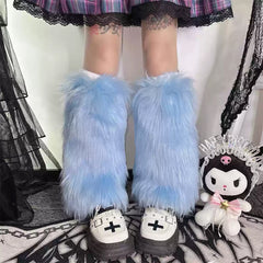 y2k fuzzy leg warmers boogzel clothing