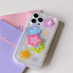 y2k glitter star iphone case boogzel clothing