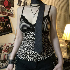 y2k leopard print tank top boogzel clothing
