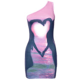y2k lovers at sunset mini dress boogzel clothing