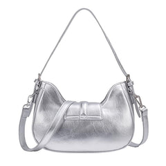 silver mini shoulder bag boogzel clothing