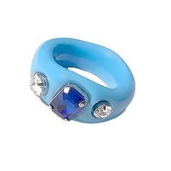 y2k rhinestone acrylic ring boogzel clothing