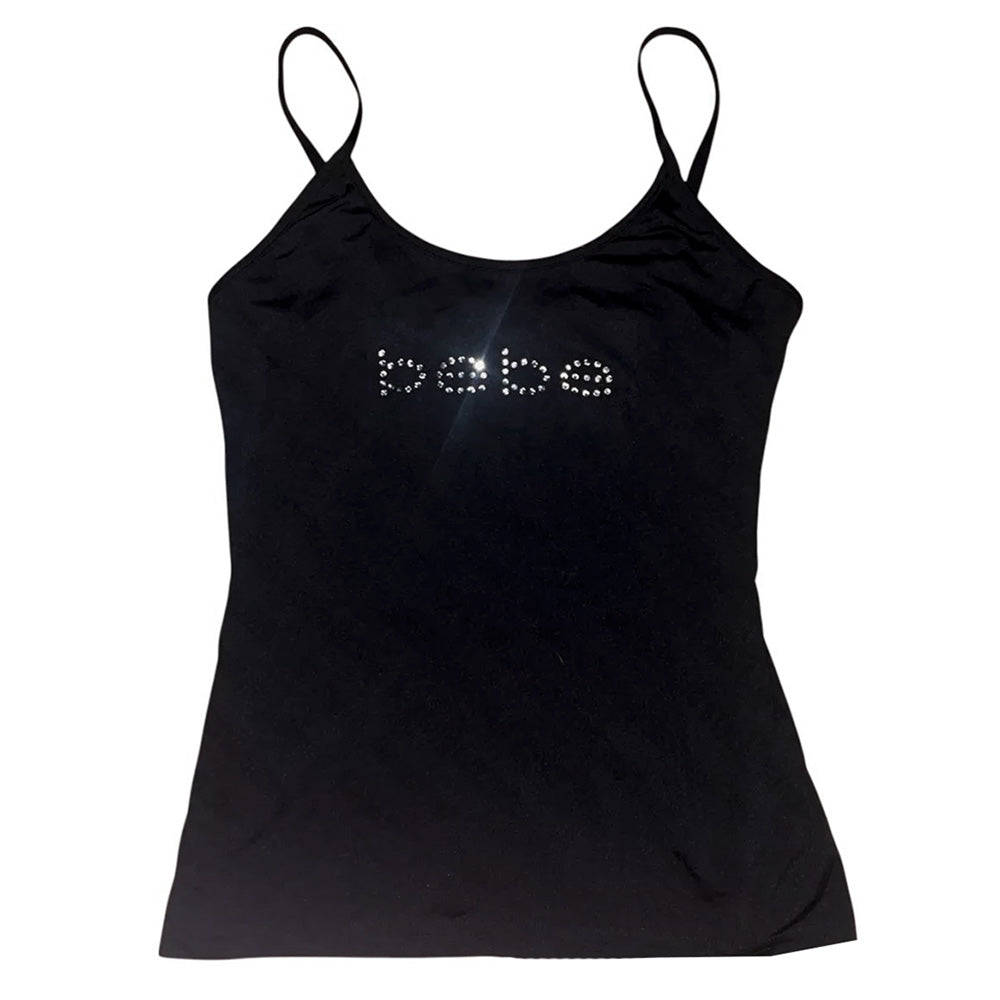 y2k rhinestone bebe tank top boogzel clothing