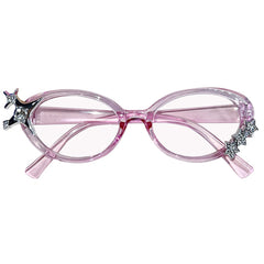 y2k rhinestone stars oval glasses boogzel clothing